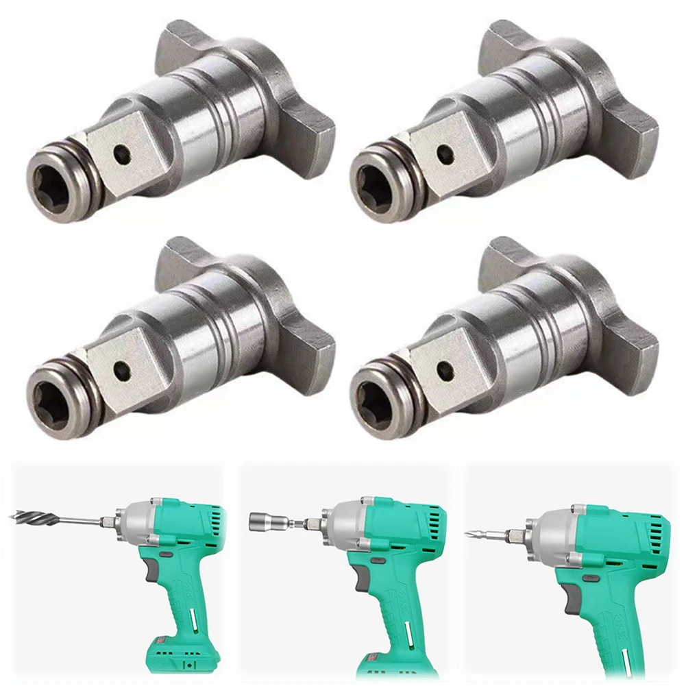 4 PCS Wrench Adapter Drill Bit Dual-Use Wrench Spanner Shaft Conversion Head Square Head T-shaft Power Tool Accessory