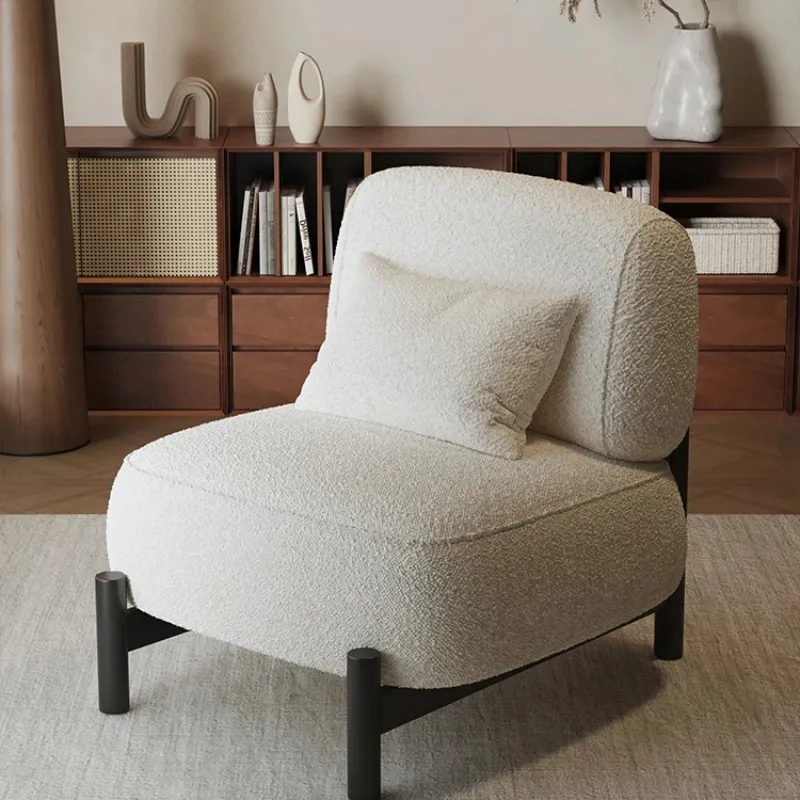 

Средние стулья Офисные кресла для гостиной Ленивый диван Ретро дизайнерская модель Кремовый стиль для отдыха Распродажа в семье Клубная мебель