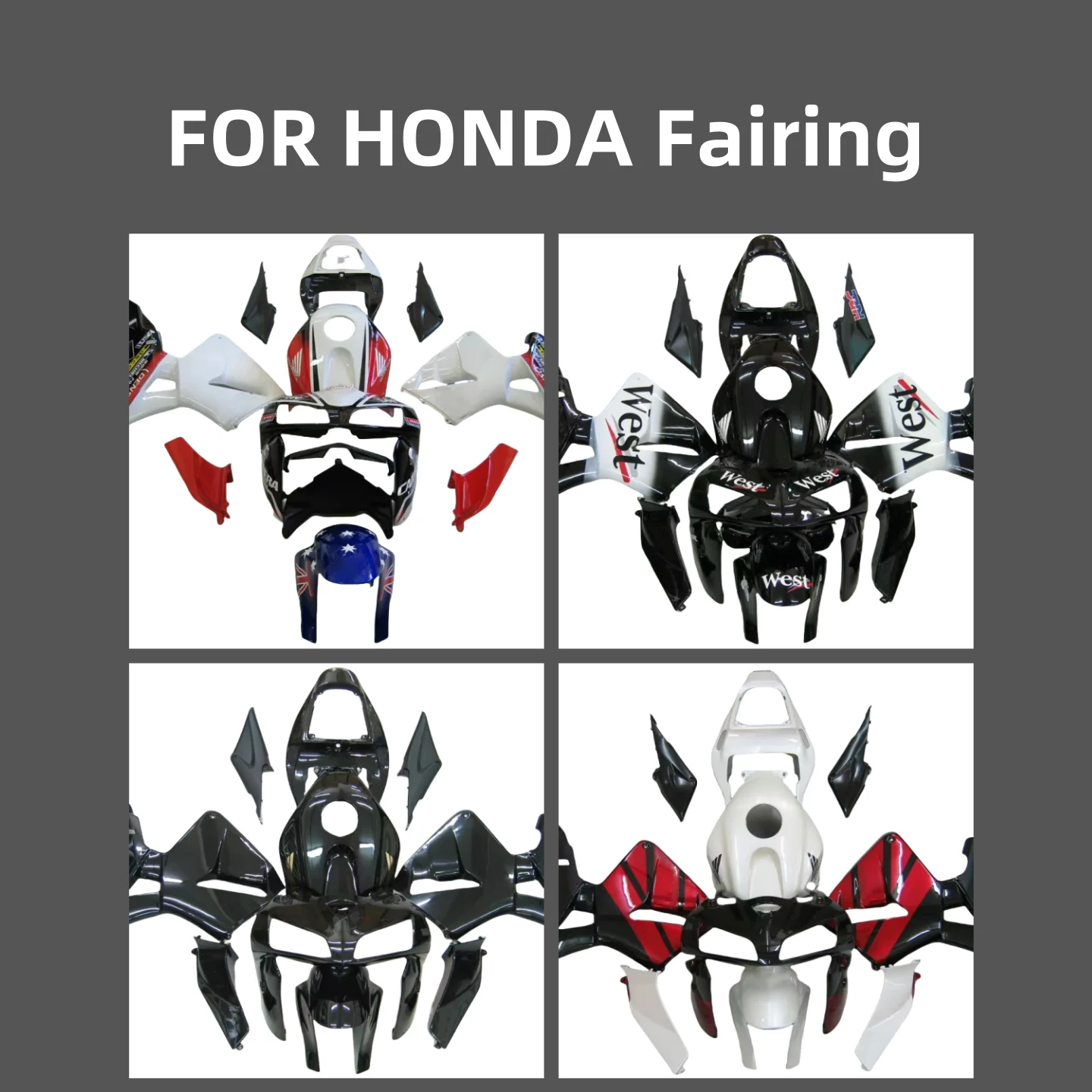 For CBR 600 CBR600 CBR600F F5 2005 2006 Motorcycle Fairing Kit ABS Plastic Body Injection Fairings Bodykits 05 06