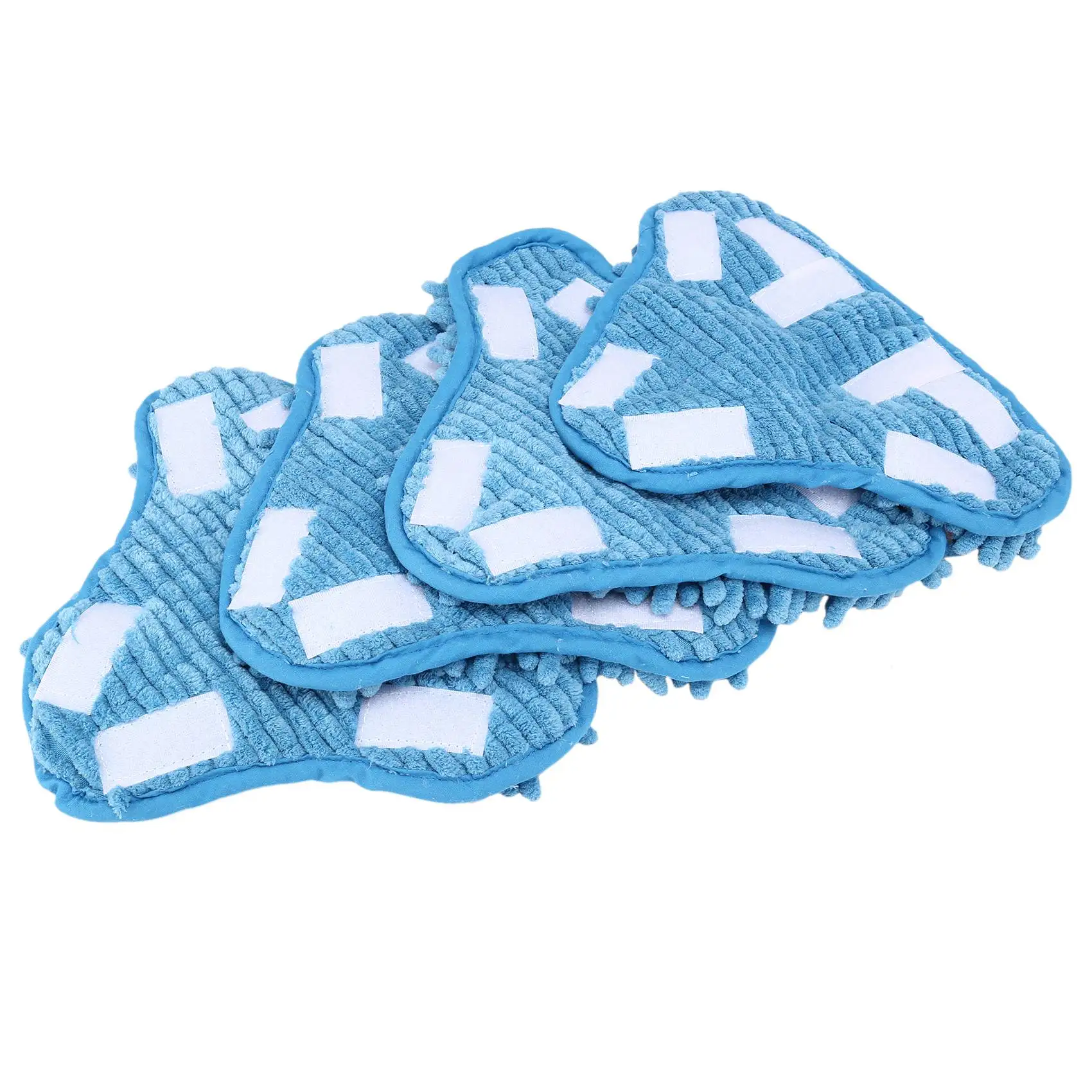 4Pcs H2O Steam Mop X5 Pads Washable Reusable Microfiber Cleaning Steamer Replacement Pads for H20 Steam Mop Cleaner