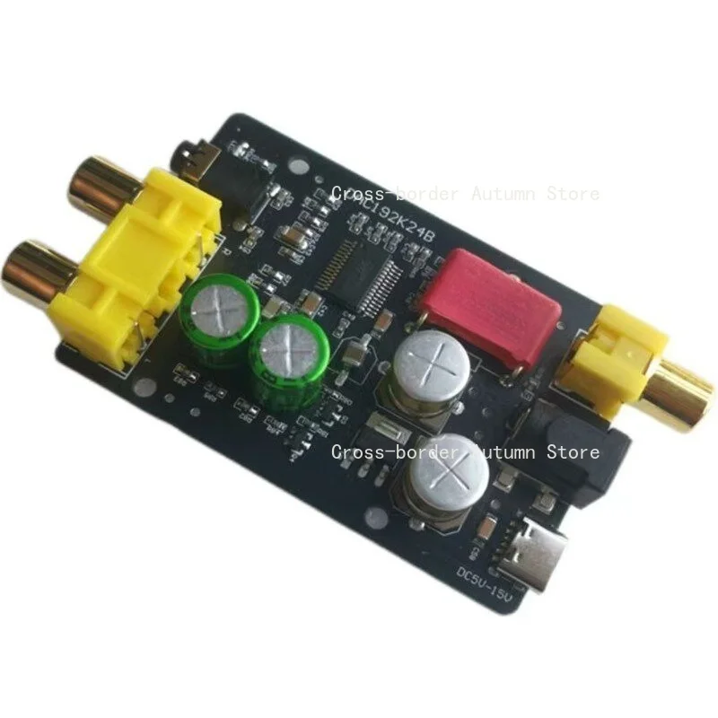 Lossless Coaxial Audio Decoder Converter RCA AUX Adapter for TV to Speaker Connection