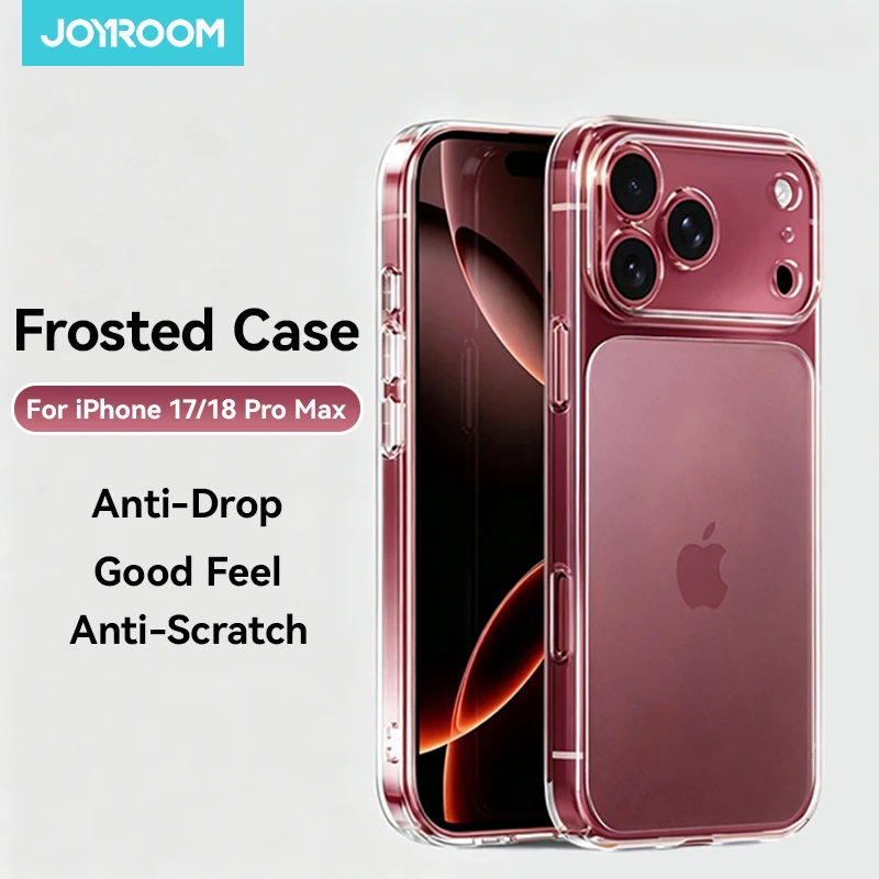 Joyroom For iPhone 18 Pro Max Case Frosted Case Shockproof Matte Case Cover For iPhone 17 Pro Max Wireless Charger Magnet Cover