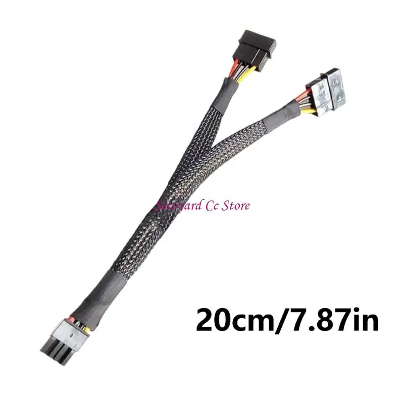 N3UC Flexible 20 8pin doble 4pin Cable alimentación que cumple con los estándares seguridad