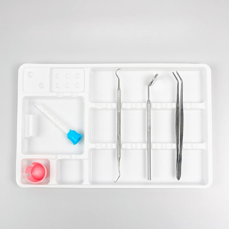 20/40Pcs Disposable Instrument Box Plastic Tray Laboratory Placement Tray Storage Tray s