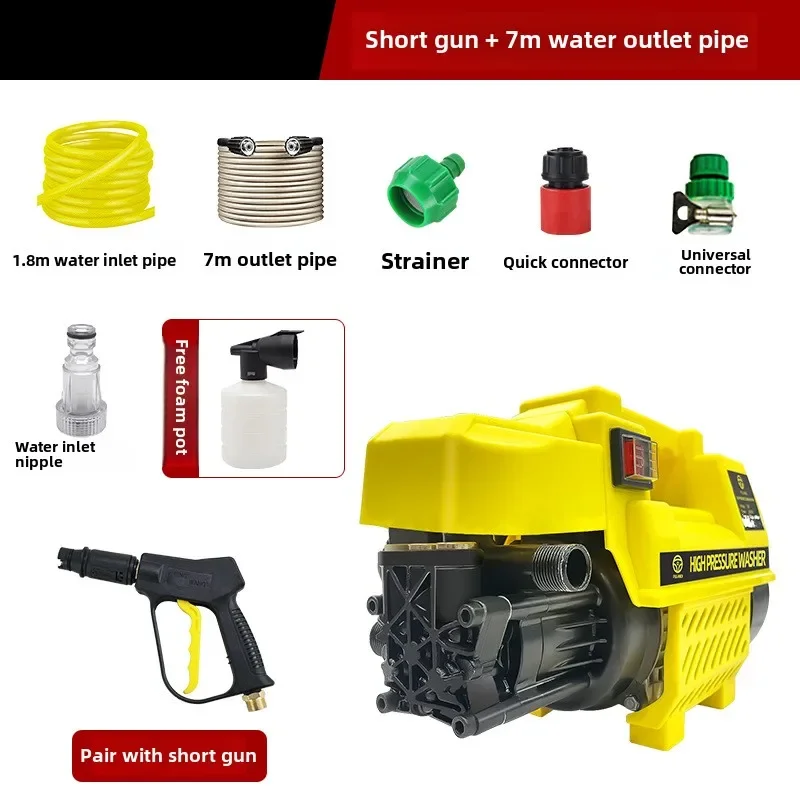 Durable Car Washing Machine Household 220V High Pressure Water Gun High Power Portable Car Washing Artifact