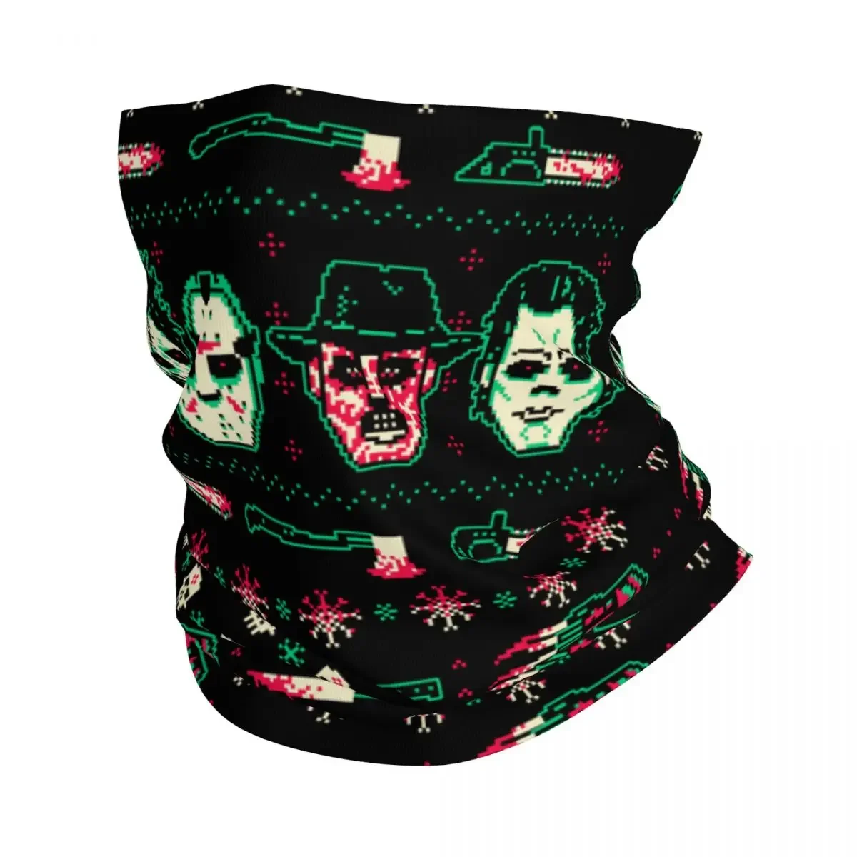 Halloween Horror Movie Character Bandana Neck Warmer Men Women Winter Ski Hiking Scarf Gaiter Face Cover