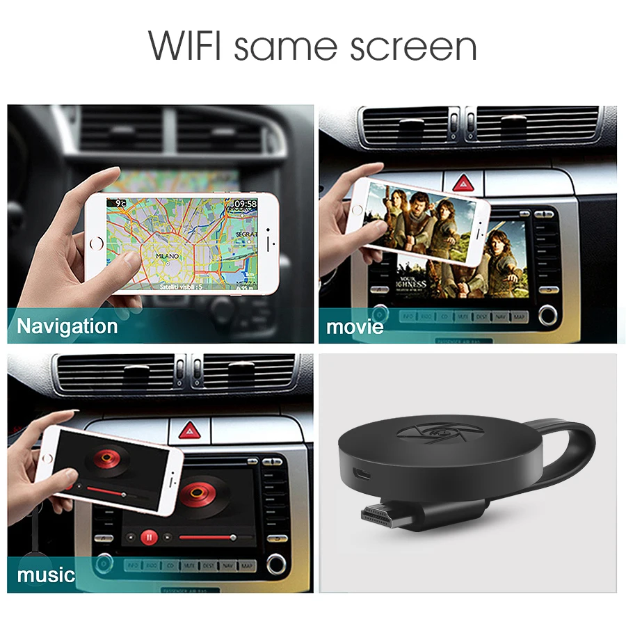 G2 Miracast TV Dongle Wifi Wireless TV Stick Supoort HDMI 1080P HD Mirror Screen Display Adapter For IOS Andorid