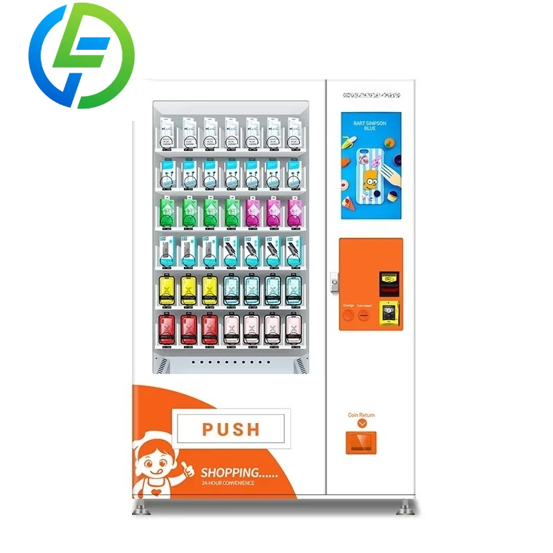 Customize Innovative Medicine Chips Snack Packing Drop Sensor Vending Machines with Card Swipe