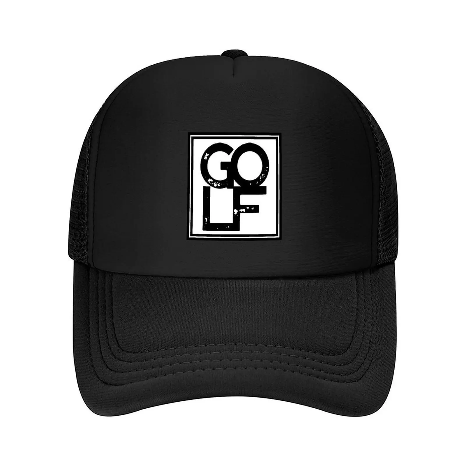 

Golf - Love Golfing Distressed Square Design Baseball Cap Trucker Cap Hat Baseball Cap party Hat Girl Men's