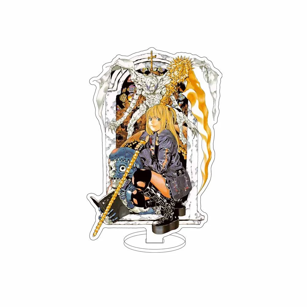 Anime death note acrílico stand, personagens cosplay, ornamento, acessórios, coleção, presentes, 25pcs