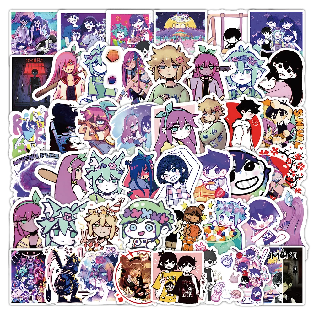 10/30/50/100pcs Game Omori Cartoon Stickers Anime Decals Waterproof Graffiti Phone Case Skateboard Laptop Cute Sticker Wholesale