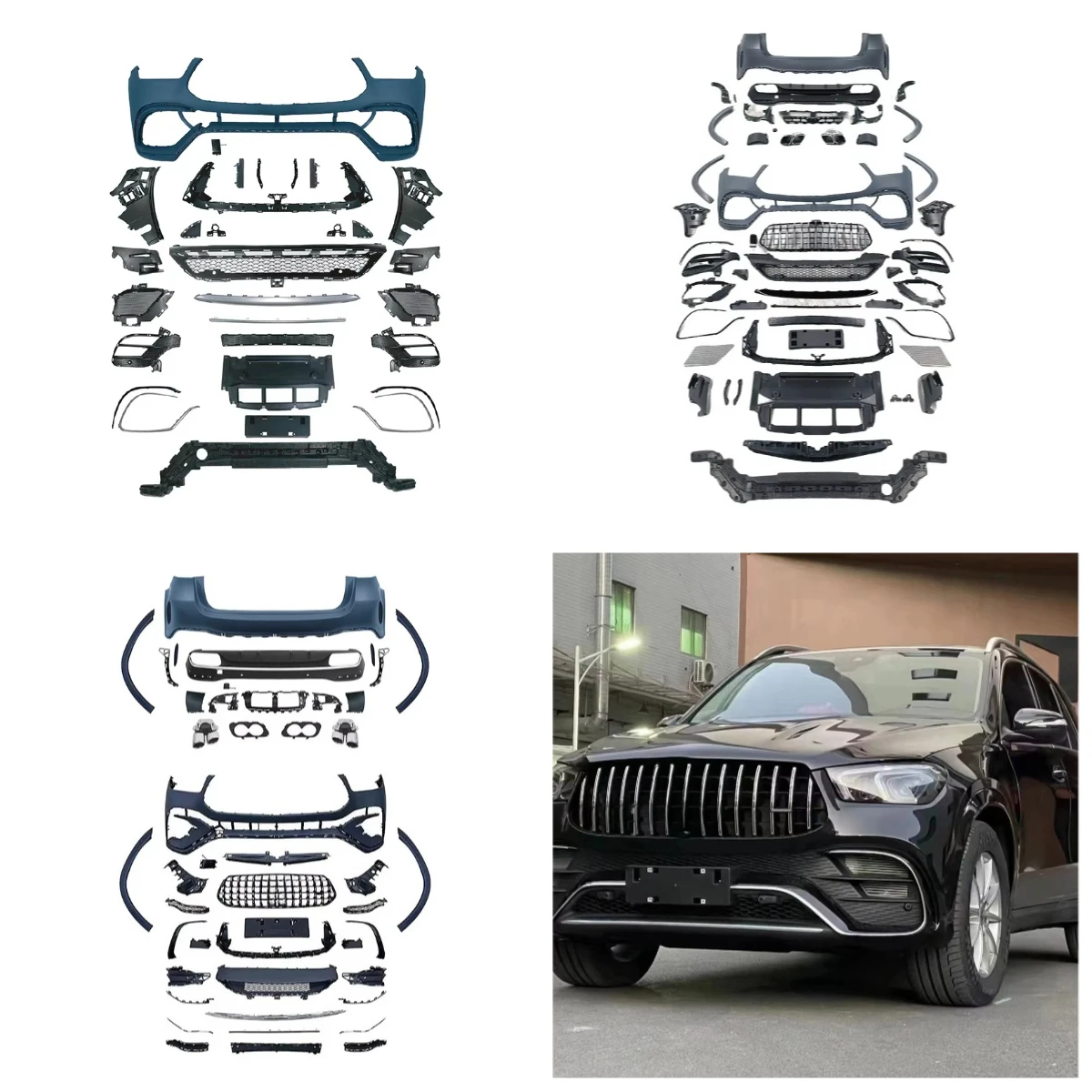 

Stlf Hot Sale 53 Style Bodykit Full W167 Body Kits For Convertible S Class Upgrade Bumper Included