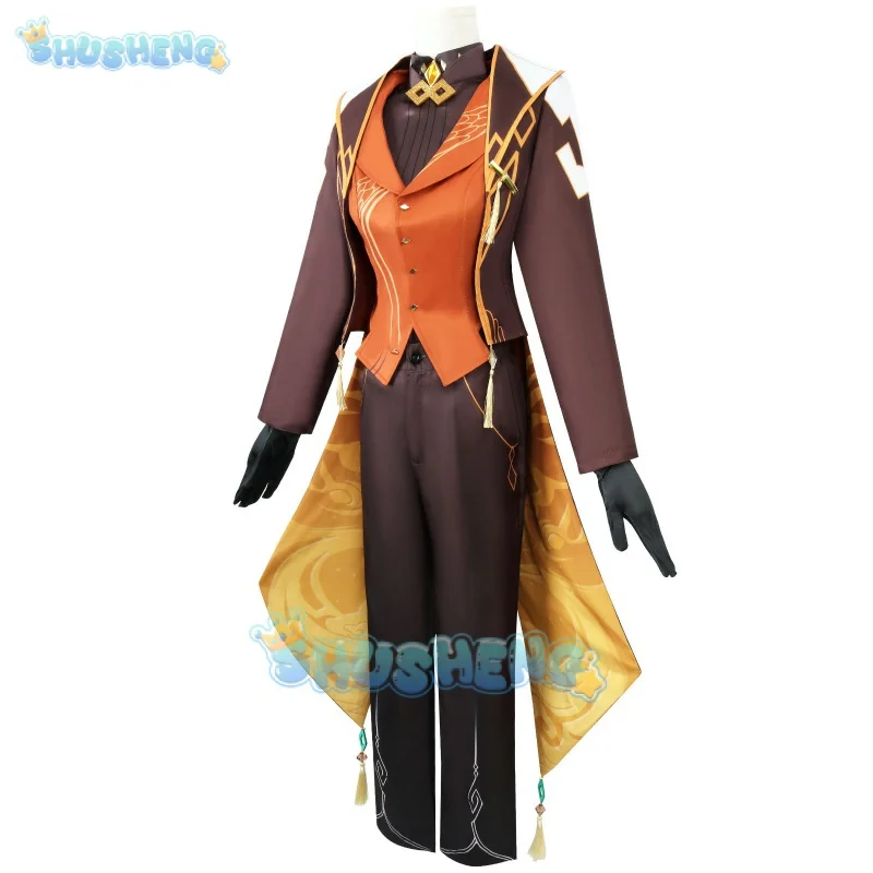 Genshin Impact Cosplay Symphony Concert Zhongli Cos Costume Full Set