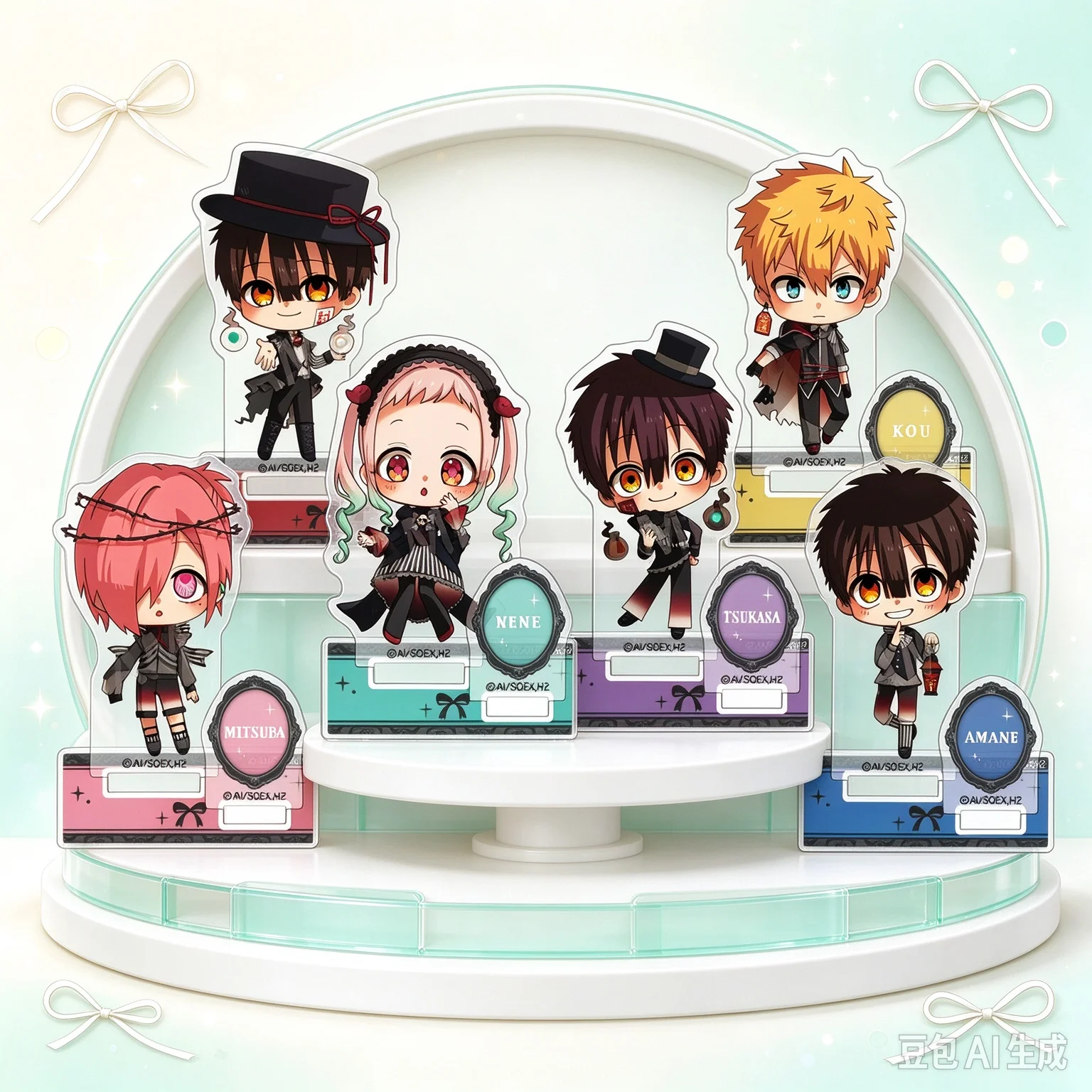 Toilet-Bound Hanako-kun Acrylic Standee Clear Vivid Print With Base Tabletop Decoration Collectible Souvenir Keychain
