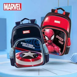 2023 Disney New School Bags For Boys Grade 1-3 Primary Student Shoulder Orthopedic Backpack Spider Man Captain America Mochila