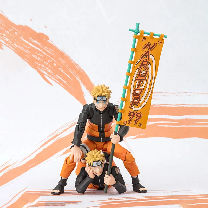 Bandai S.H.Figuarts SHF Naruto Uzumaki Haruno Sakura NARUTOP99 Edition Anime Action Figure Finished Model Kit Toy Gift for Kids