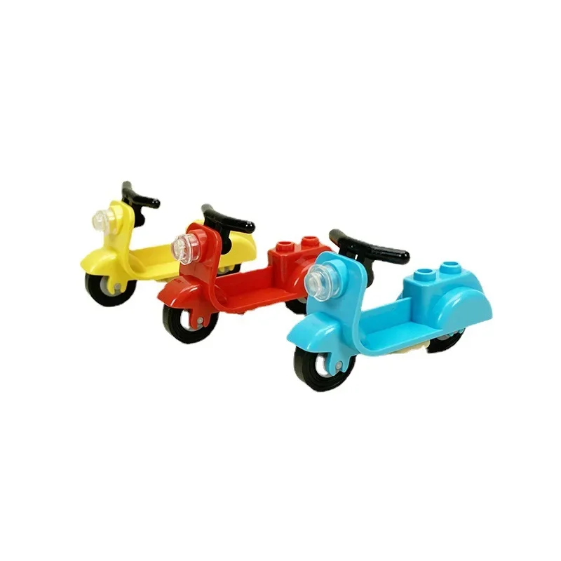 Moc Small Particle Building Blocks Doll Accessories Carriers Trucks Motorcycles Children's Educational Decorations Bicycle Toys