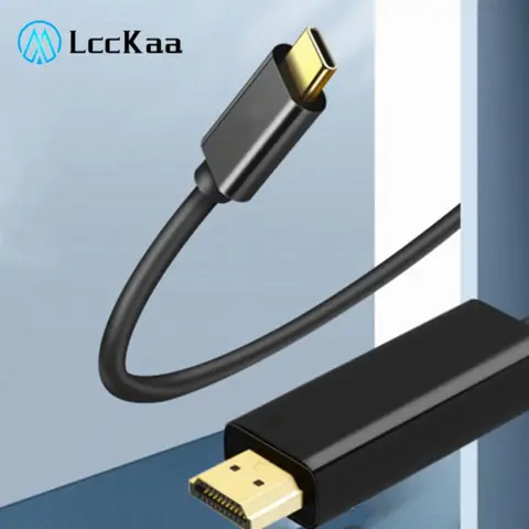 USB C zu HDMI-kompatibles Kabel 4k Typ C zu HDMI Adapter Kabel Thunderbolt 3 zu HDMI Konverter für Samsung Huawei MacBook Laptop