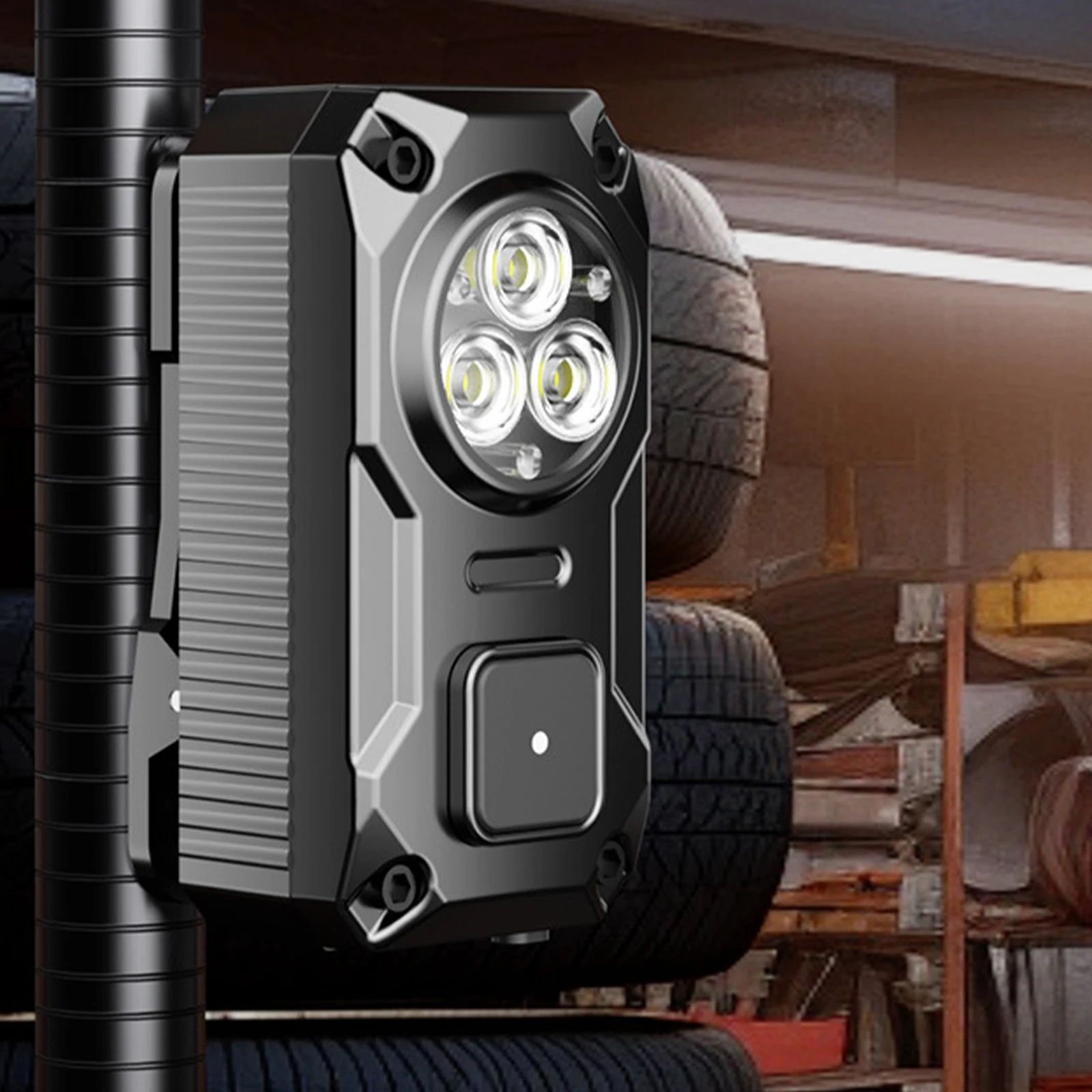 

Hands-Free Mini Clip- Flashlight USB-C Rechargeable Magnetic Small Pocket Light for Emergency Walk Dog Working Hiking Camping