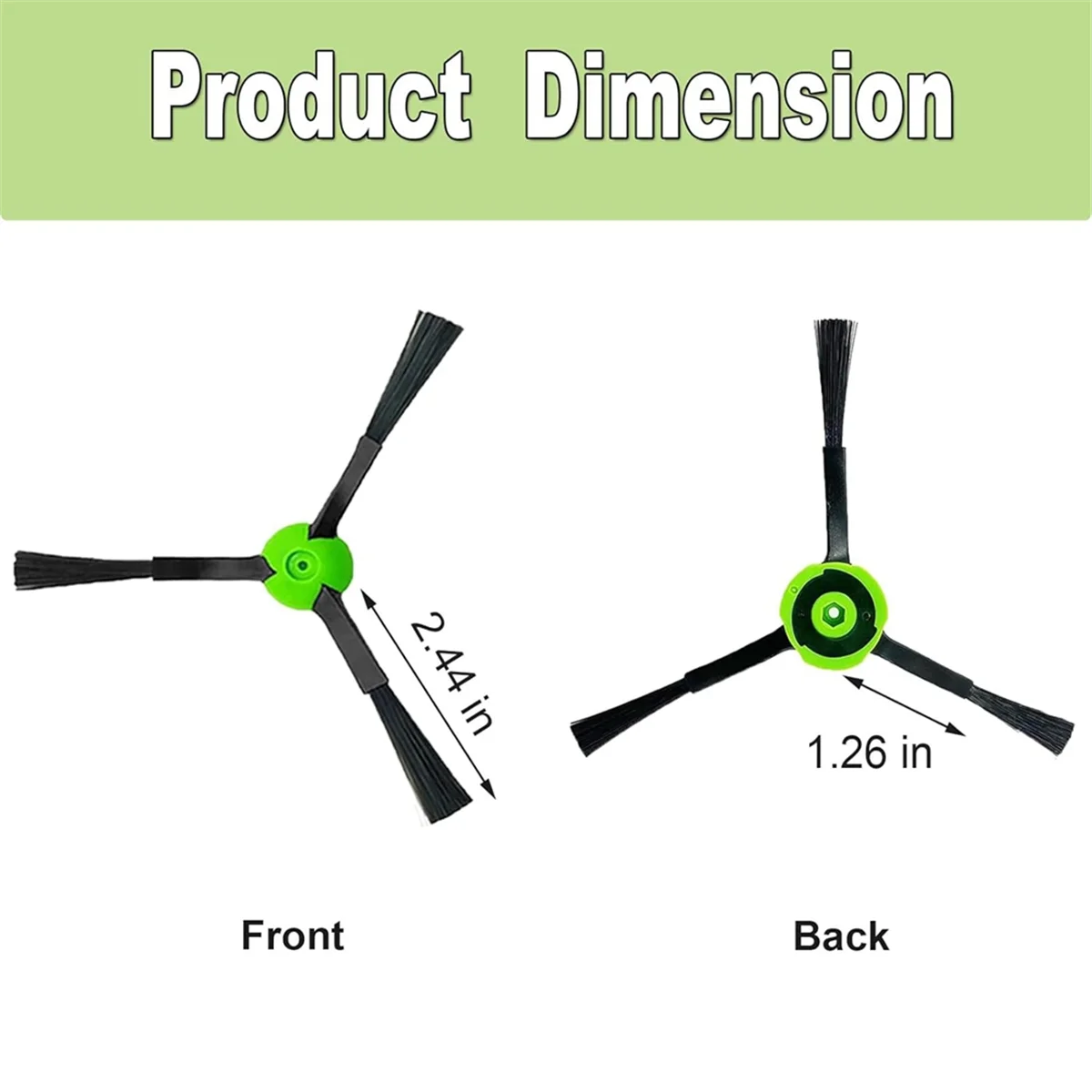 Side Brushes for IRobot Roomba E, I, & J Series E5, E6, I1, I1+, I3, I3+, I4, I4+, I6, I6+, I7, I7+, I8, I8+, J7, J7+