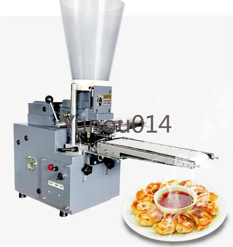 Pequeña máquina para hacer dumplings fritos para uso en restaurante, semiautomática, máquina para hacer dumplings de Gyoza japonés, 1500 piezas por H