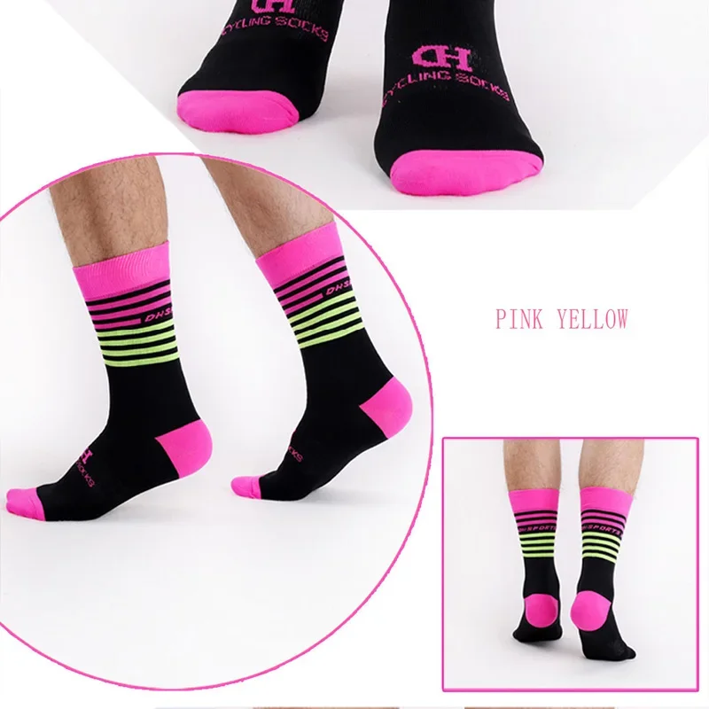 SPORTS Professional Cycling socks DH High cool tall mountain bike socks Outdoor Sport Compression socks sale Running socks Sale