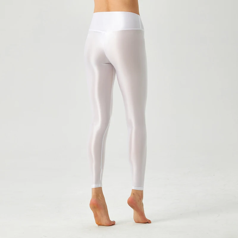 Womens Legging Sexy High Waist Hip Lifting Yoga Tights Glossy Silky Elastic Multicolor Cycling Fitness Pants Lolita Stockings