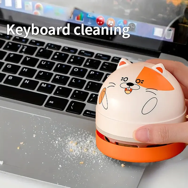 Mini Computer Vacuum Cute Keyboard Cleaner Table Laptop Compact Brush Duster Cleaning Perfect for Clean Dust in Tight Spaces