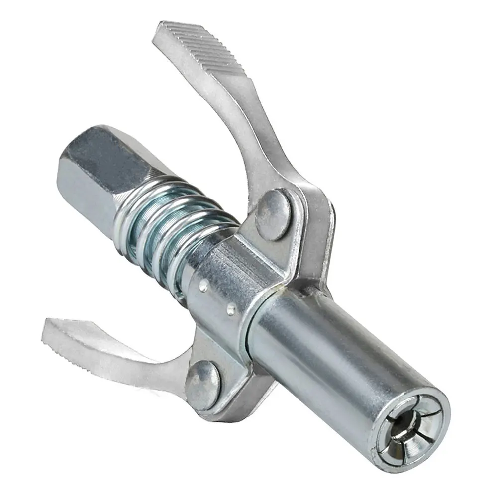 Grease Gun Coupler 10000 PSI Leak-Free Grease Nozzle Two Press Quick Release Grease Oil Pump Tip Easy To Push Repair Accessories