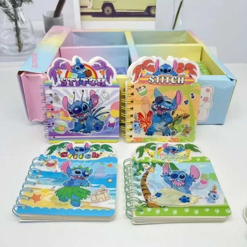 Disney Stitch 3D โน้ตบุ๊คน่ารักการ์ตูนอะนิเมะ Stitch Kawaii Mini ไดอารี่เด็กการเรียนรู้อุปกรณ์สํานักงานวันหยุดของขวัญ