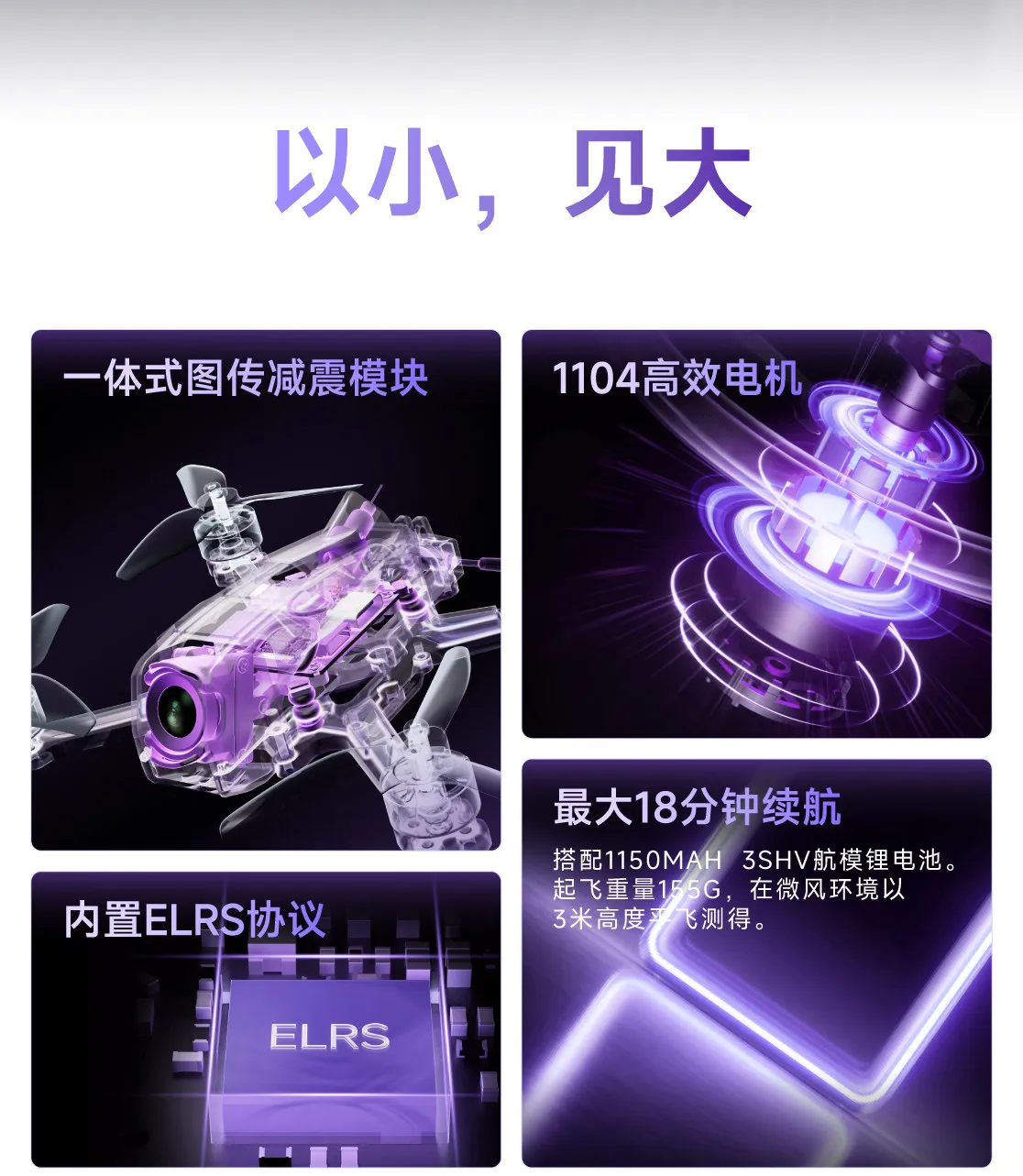 Oxbot Lumo25 2,5-Zoll SpeedyBee App Parametereinstellung für FPV Freestyle Racing DIY-Teile – Detail 2