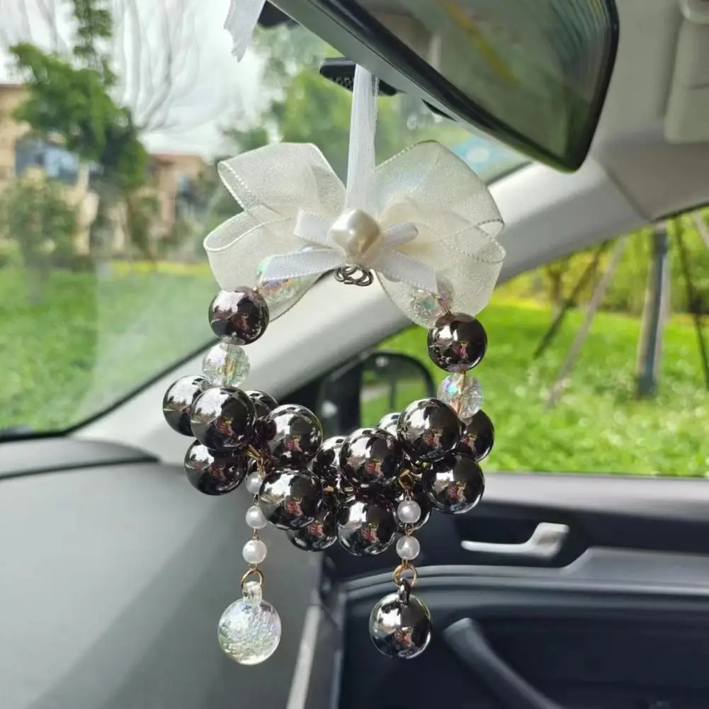 Eye-catching  Funny Auto Rear View Mirror Hanging Decoration Long Lasting Hanging Ornament Beading   Auto Accessories