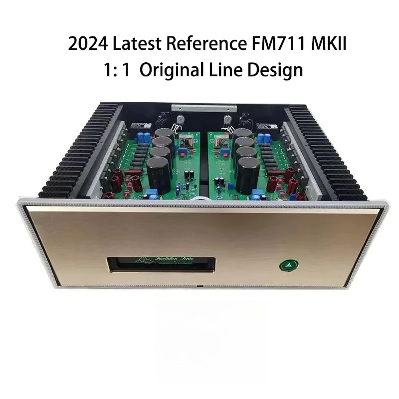 NEW 2024 HIFI power amplifier board reference FM711MKII original line Y711NS fever level power machine home all aluminum chassis