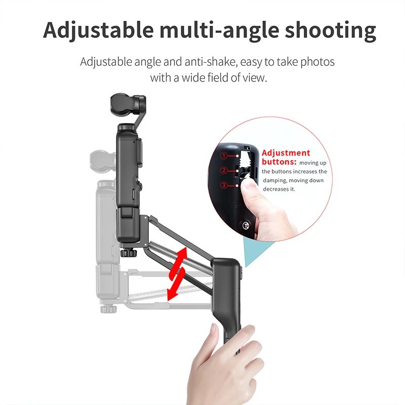 Compatible with DJI OSMO POCKET3 handheld shock absorber, stabilizer and anti-step pocket3 action camera stabilization accessori