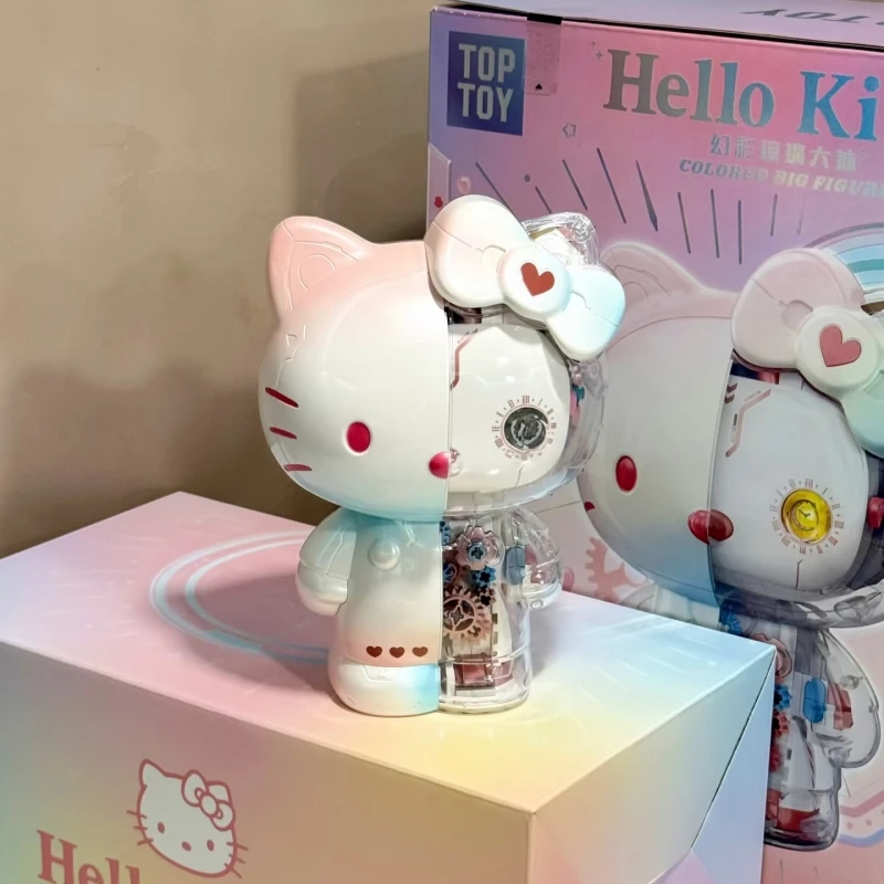Sanrio Series KT Building Block Assembly Semi Transparent Mechanical Model Toy Desktop Decoration Collection Birthday Gift