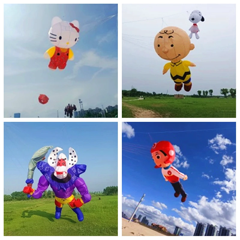 Giant soft kite pendant show kites windsocks weifang kite reel octopus kites factory dragon kite wind pointer Steering wheel fun