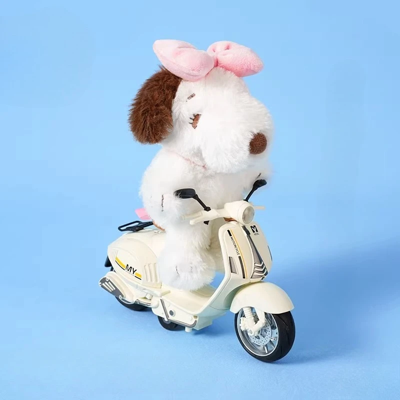 Snoopy Spring Sakura Series Beaded Plush Keychain Cute Cartoon Soft Hanging Ornament Collection Cherry Blossom Pendant