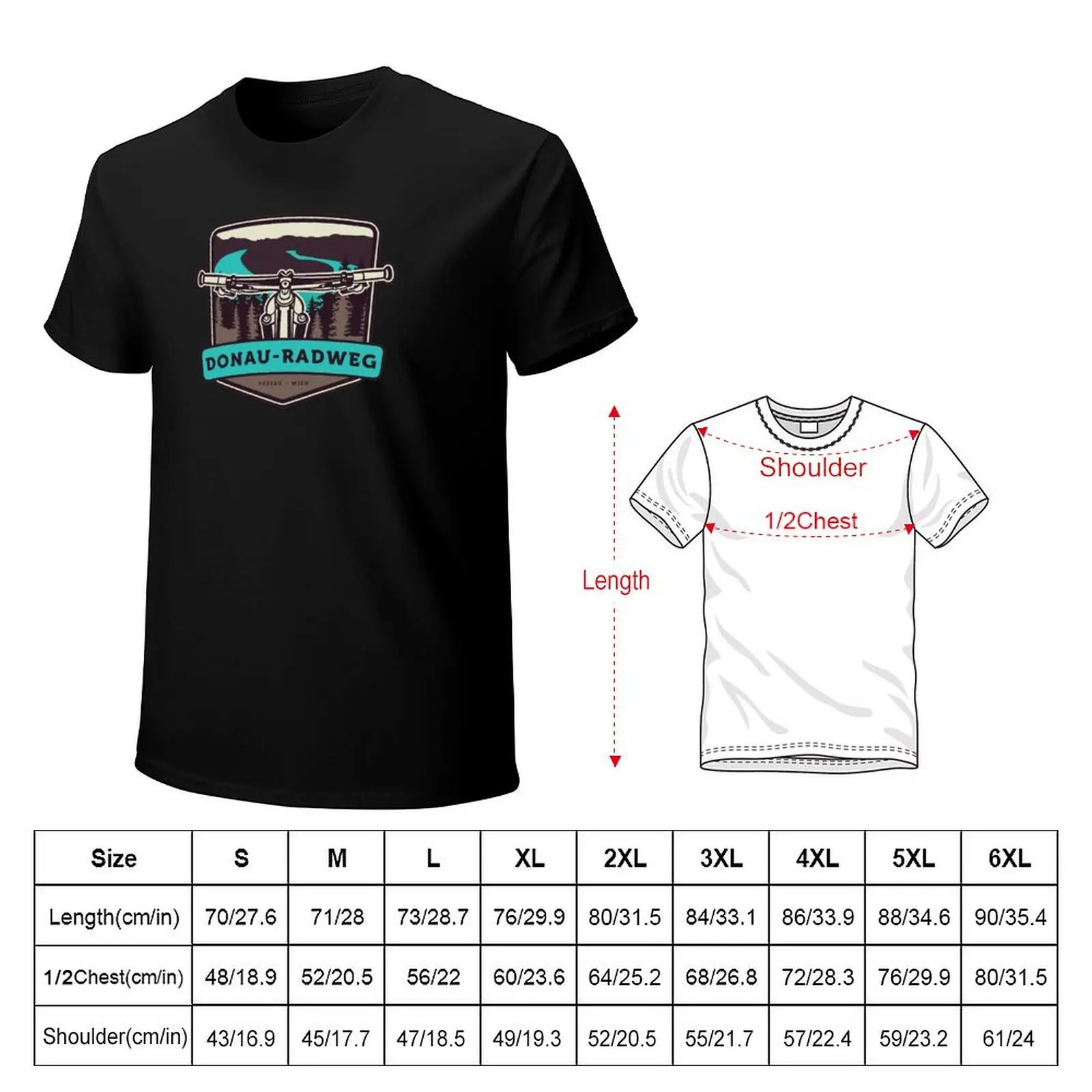 Danube Cycle Route - Passau - Vienna T-Shirt Dry Fit Running Short Sleeve Top