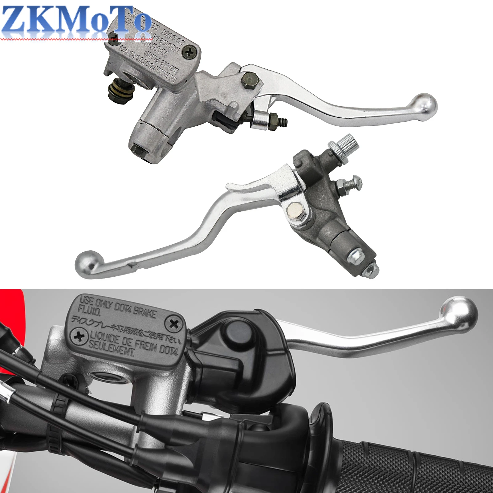 Motocyklowa pompa hamulcowa hydraulicznego Cylinder główny Czarny Lewy Prawy Dźwignia hamulca tarczowego Do HONDA CRF250R/X CRF 450R/X CR125R/CR250R