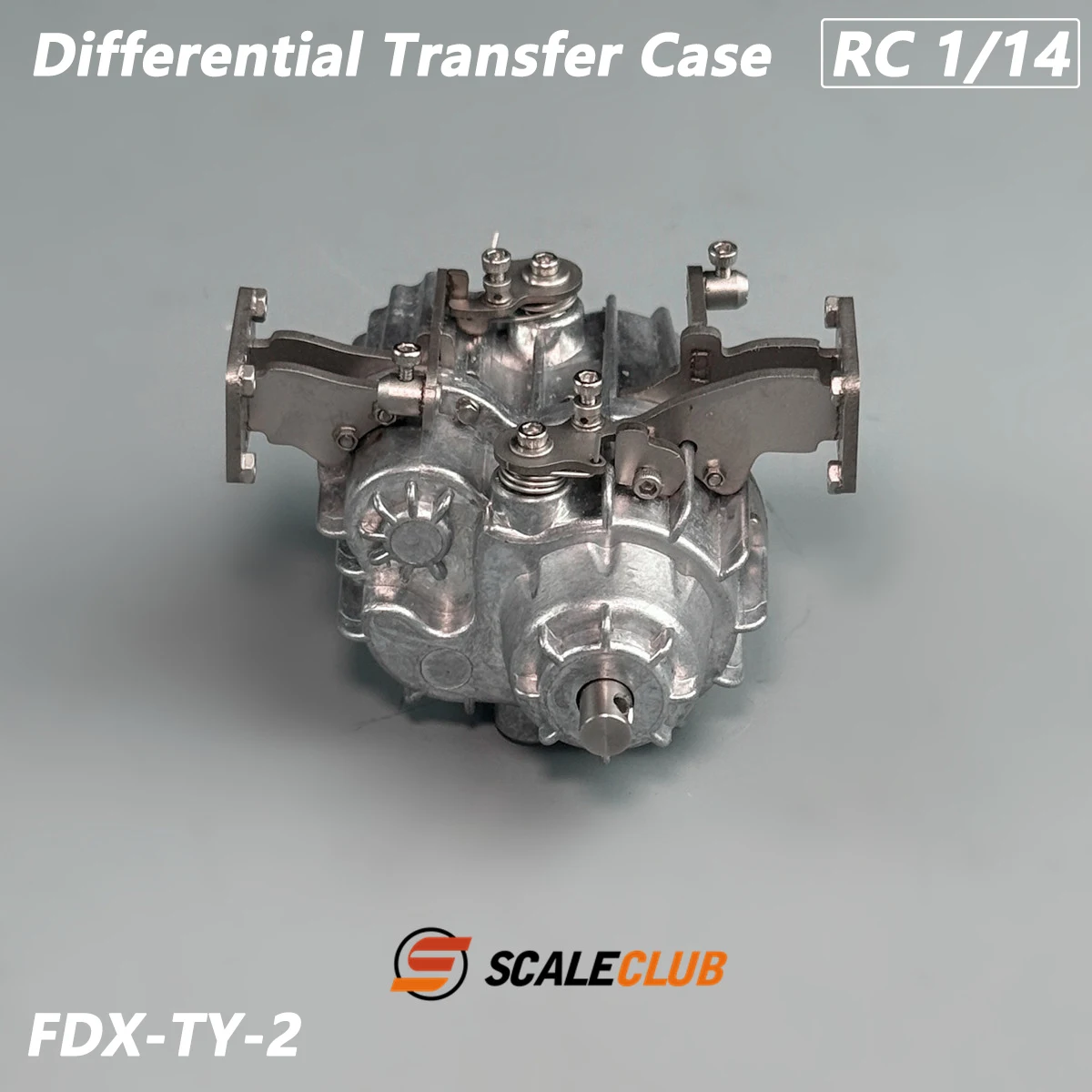 Metal Center Differential Speed With Lock Differential Transfer Case Front Out Put On/Off For 1/14 Tamiya RC Truck Trailer Model