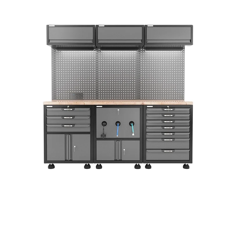 

Customizable Modular Heavy-Duty Steel Garage Workstation Workshop Tool Cabinet Storage Workbench OEM Support 300kg Load Capacity