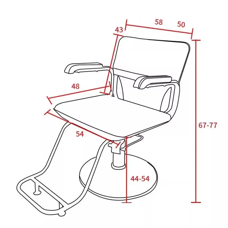 Unikalne wygodne krzesło fryzjerskie Salon fryzjerski Nordic Rotate Krzesło do salonu kosmetycznego Prosty estetyczny komfort Cadeiras Home Furniture