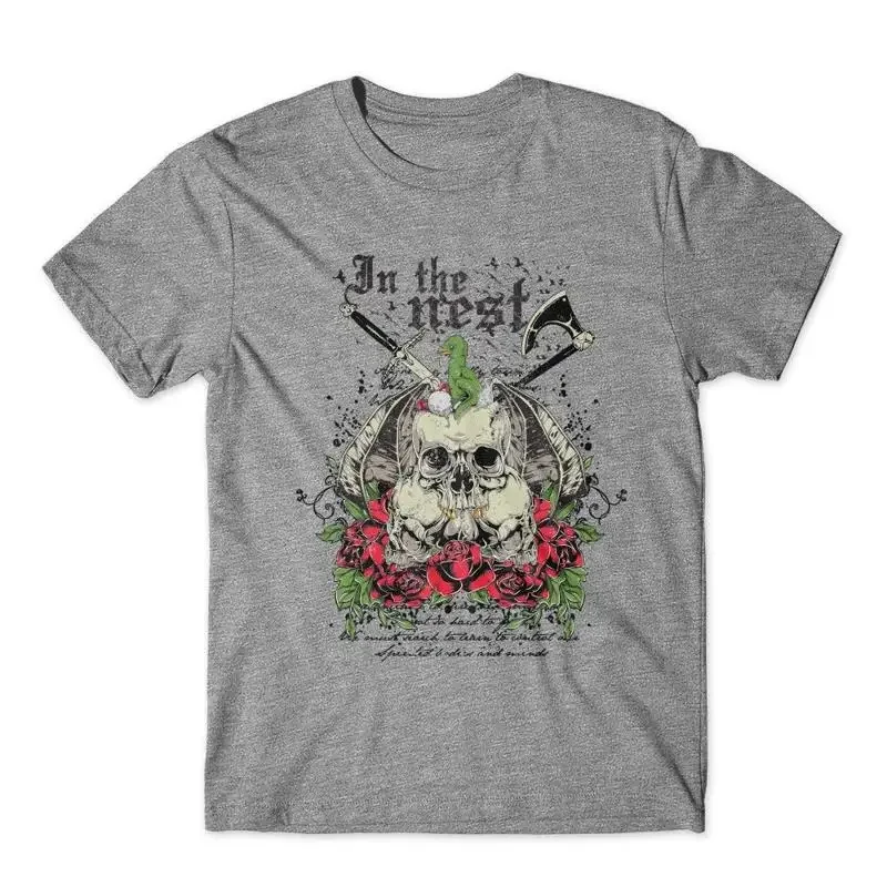 In the Nest T Shirt Skull 100 Cotton Premium New