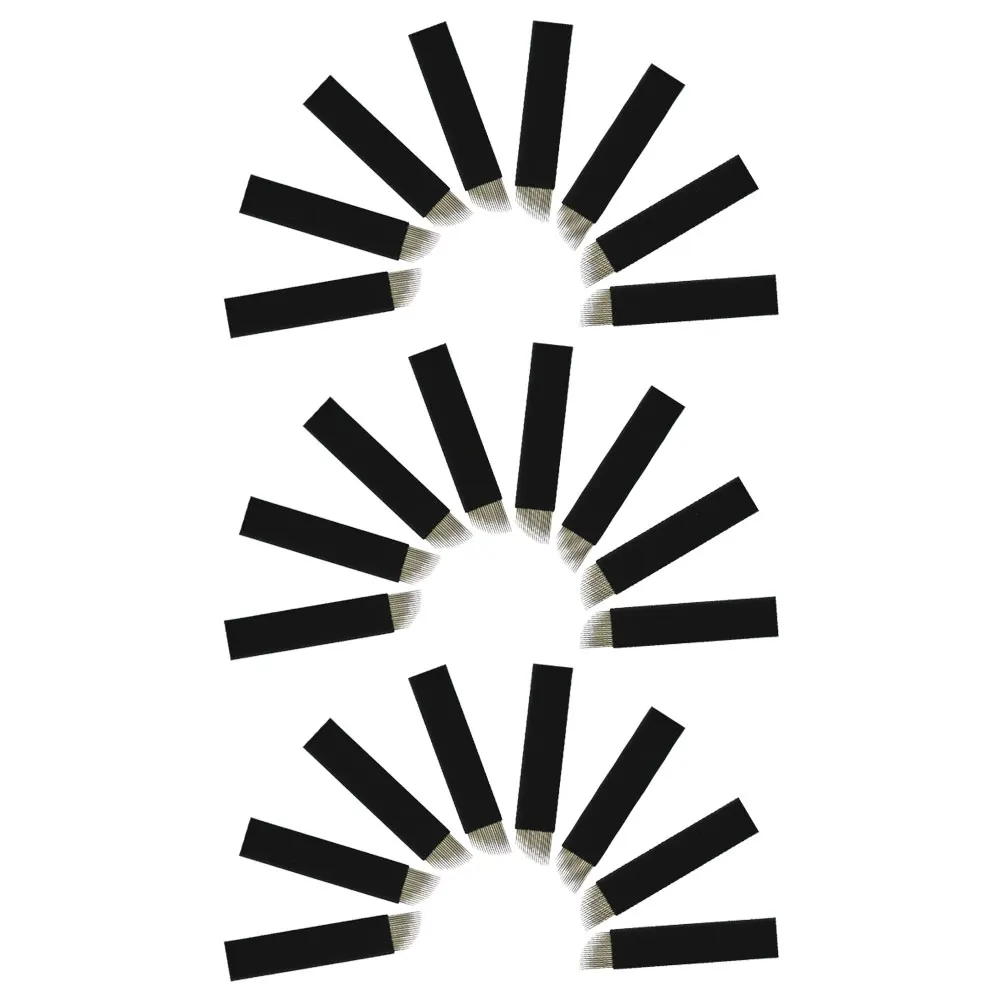

50pcs Water Mist Eyebrow Powder Stainless Steel Microblading Needles Handmade Precision Ideal Beginners Experts Lightweight Mist
