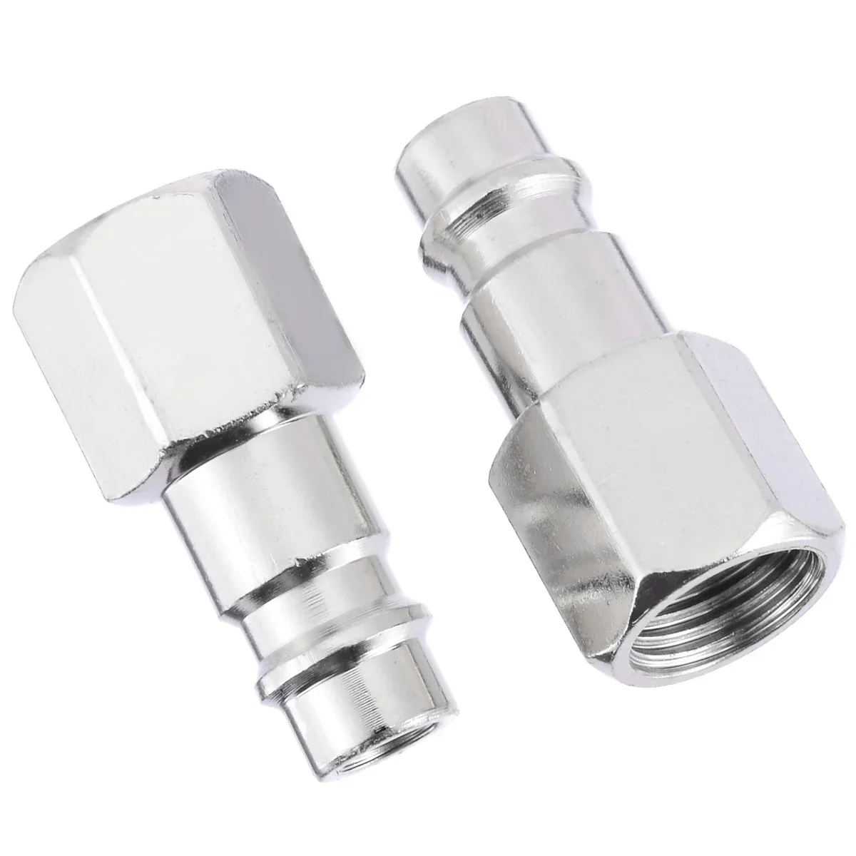 5pcs Euro Air Line Hose Compressor Connector Quick Couplers Set Male/Female 1/4" BSP Thread For Hardware Accessories