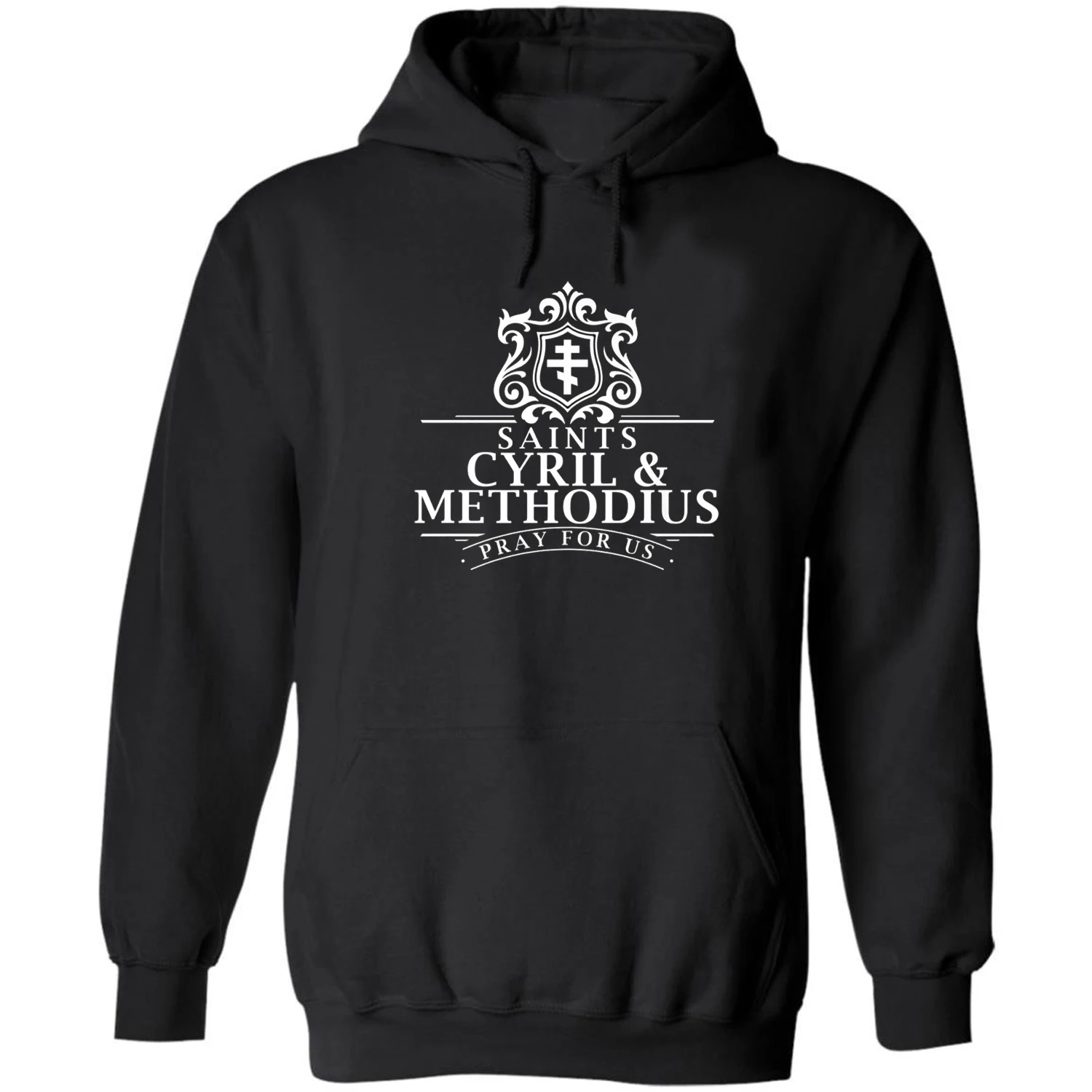 St Cyril and Methodius Apostles To The Slavs Byzantine Cross Pullover Hoodie New 100% Cotton Comfortable Casual Mens Sweatshirts