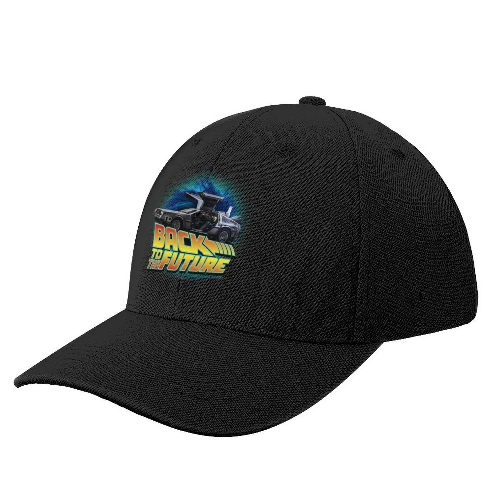 

Back to the future movie. Delorean in time Baseball Cap custom Hat Military Cap Man Icon Women Hats Men's