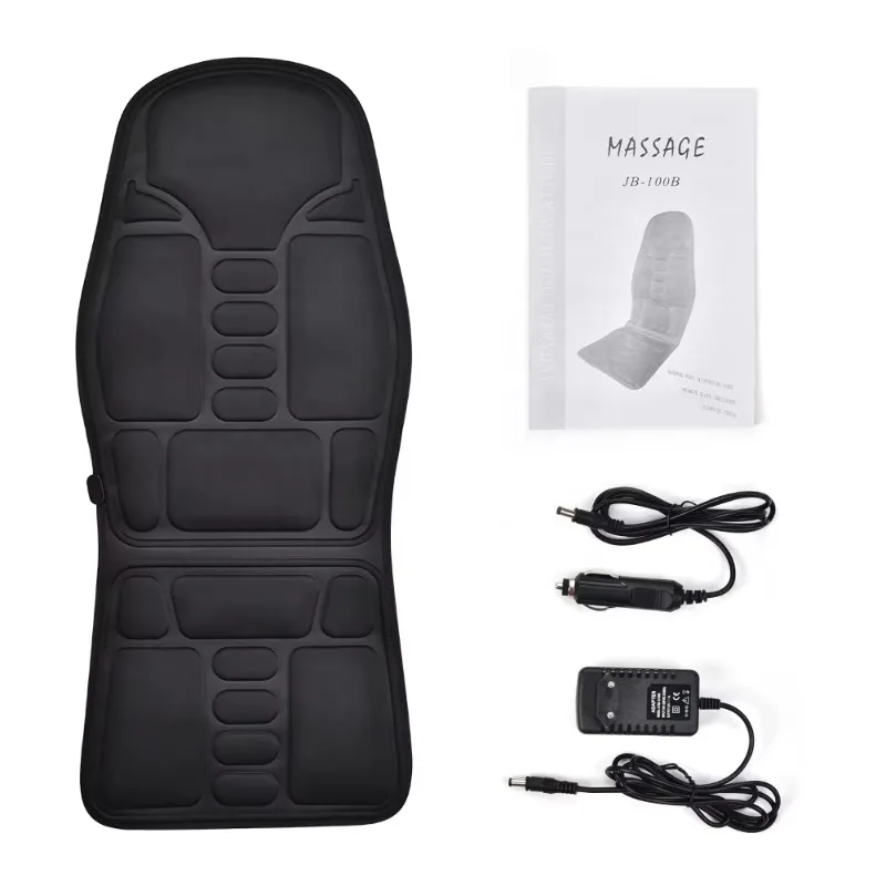 Portable Kneading Full Back Massager Body Massage Chair Cushion Shiatsu Neck Back Massager with Hot Press