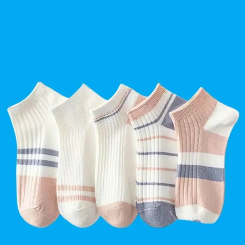 5/10 Pairs Short Summer Ins Style Cute Japanese All-match Korean Cotton Socks Student Short Boat Women's Socks 2024 New Socks