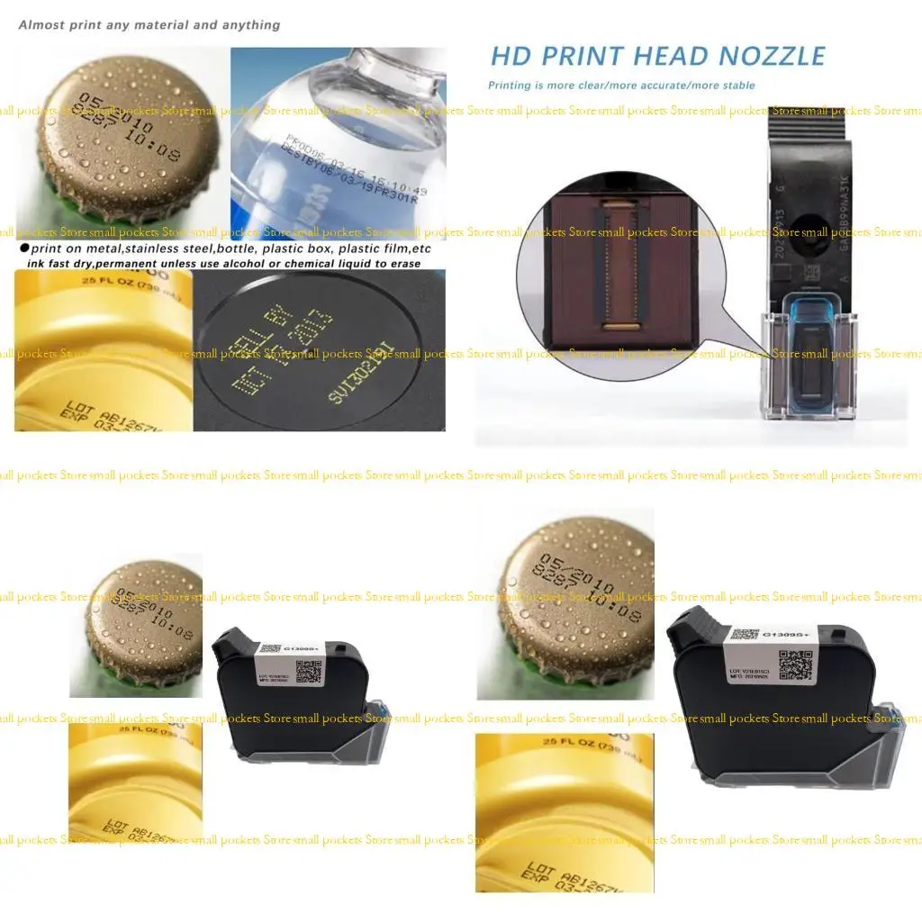 

R1WD For G1309S+ Hand Inkjets Printers Cartridge Black 25.4mm Height Quick Drying